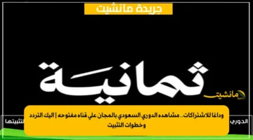 وداعًا للاشتراكات.. مشاهدة الدوري السعودي بالمجان على قناة مفتوحة إليك التردد وخطوات التثبيت 1